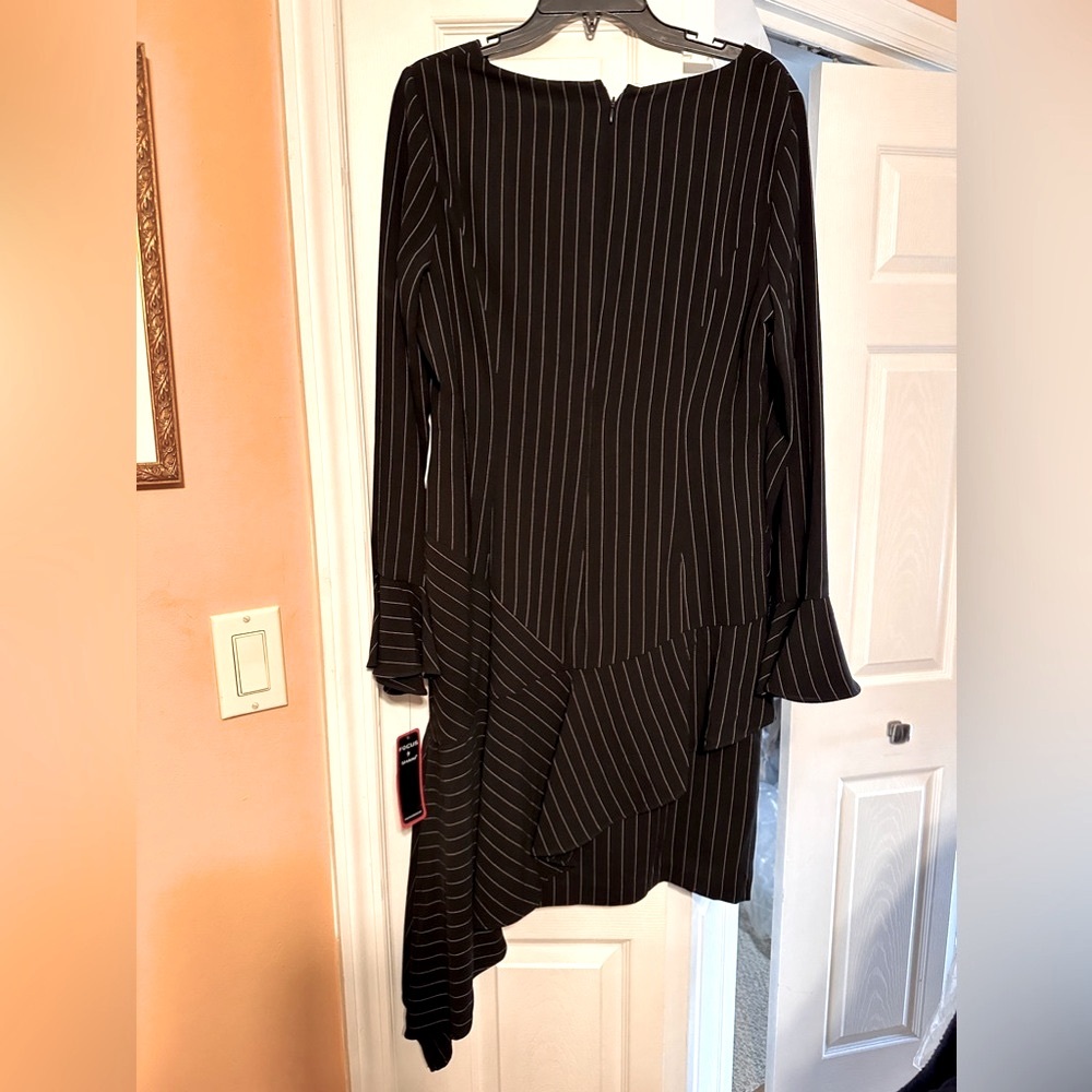 Brand new fitted pinstriped dress